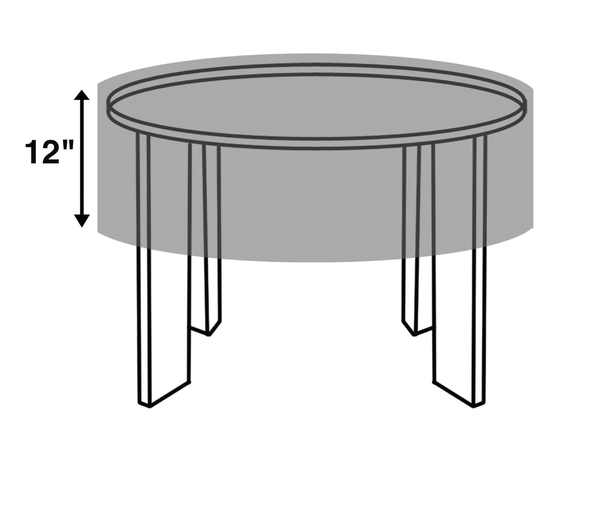 Round extended drop